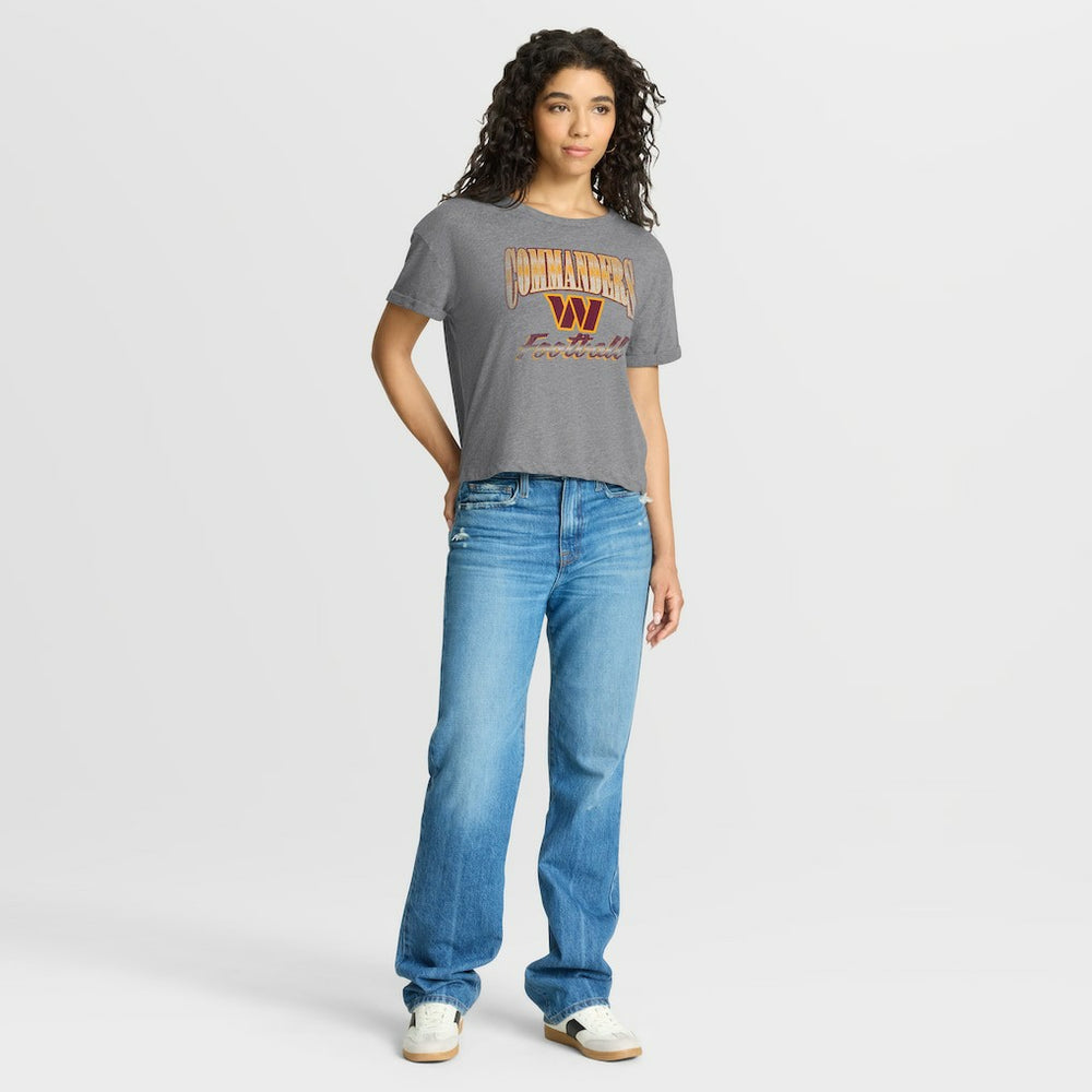 Women's Overplayed Tribute Tri-Blend Boxy T-Shirt - Washington Commanders T-shirts