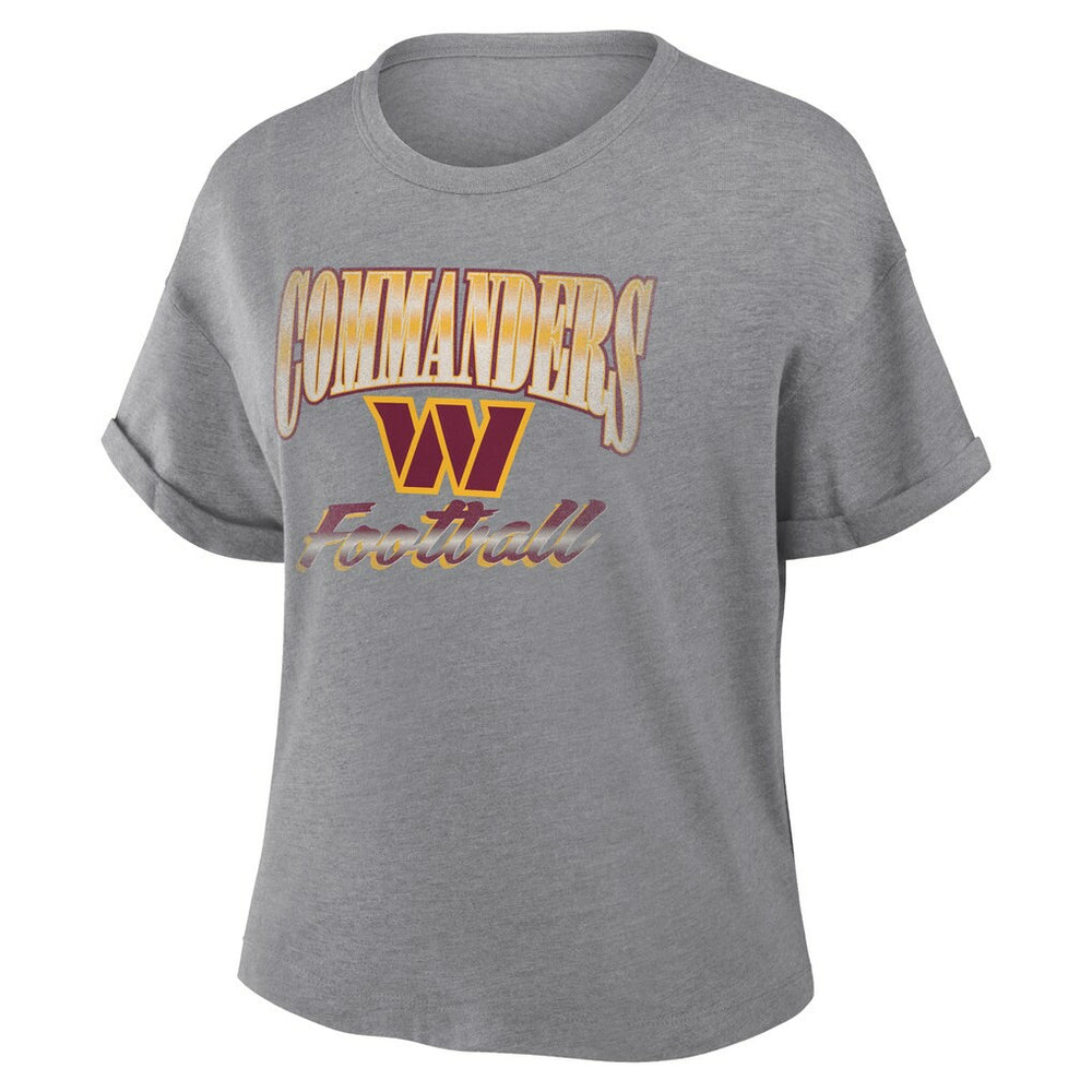 Women's Overplayed Tribute Tri-Blend Boxy T-Shirt - Washington Commanders T-shirts