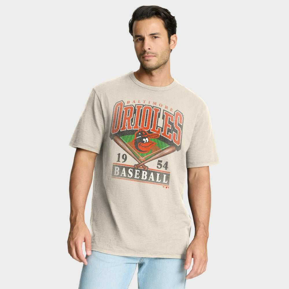 Tan Baltimore Orioles Fanatics Stadium Slub T-Shirt
