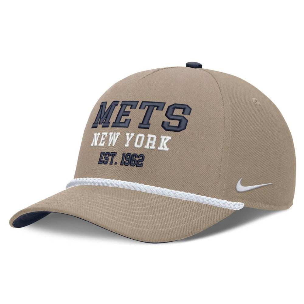 Khaki New York Mets Nike Father's Day Rope Rise Adjustable Hat