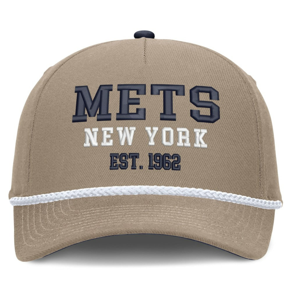 Khaki New York Mets Nike Father's Day Rope Rise Adjustable Hat