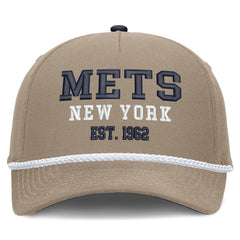 Khaki New York Mets Nike Father's Day Rope Rise Adjustable Hat