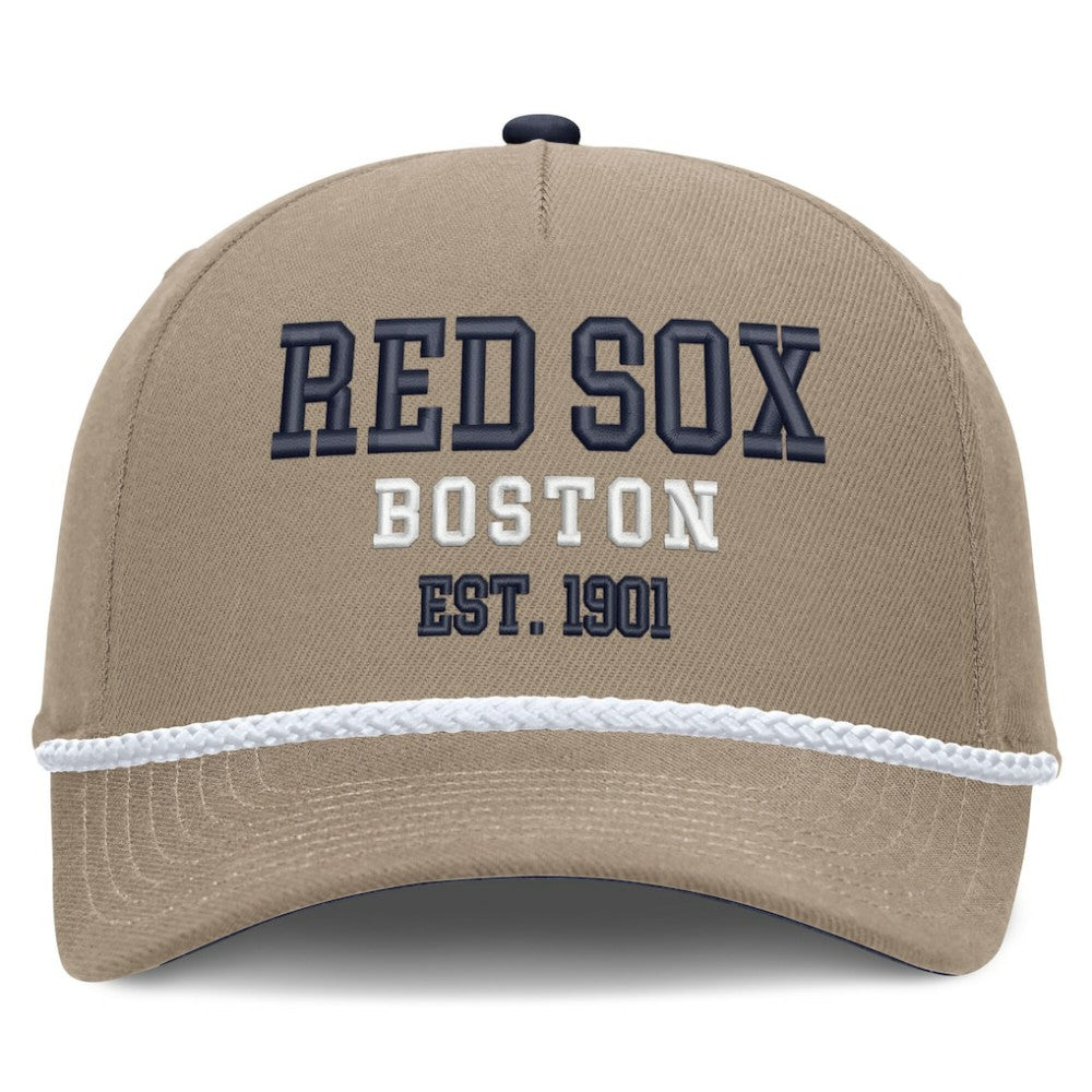 Khaki Boston Red Sox Nike Father's Day Rope Rise Adjustable Hat