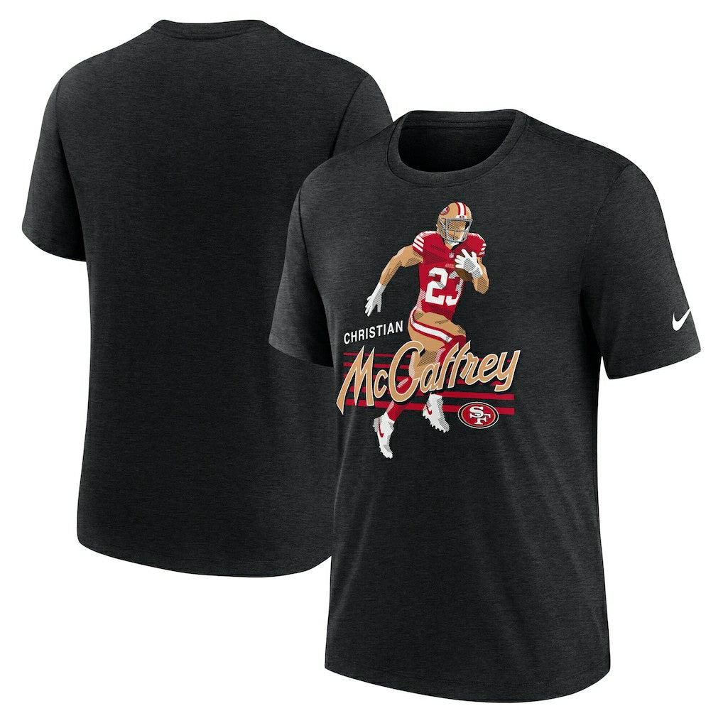 Christian McCaffrey  Player Graphic T-Shirt - San Francisco 49ers T-shirts