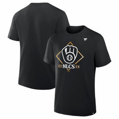 Black Milwaukee Brewers Fanatics 2025 National League Division Series Champions Locker Room T-Shirt