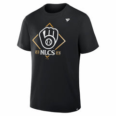 Black Milwaukee Brewers Fanatics 2025 National League Division Series Champions Locker Room T-Shirt