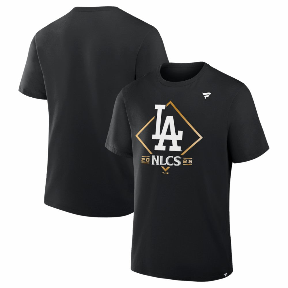 Black Los Angeles Dodgers Fanatics 2025 National League Division Series Champions Locker Room T-Shirt