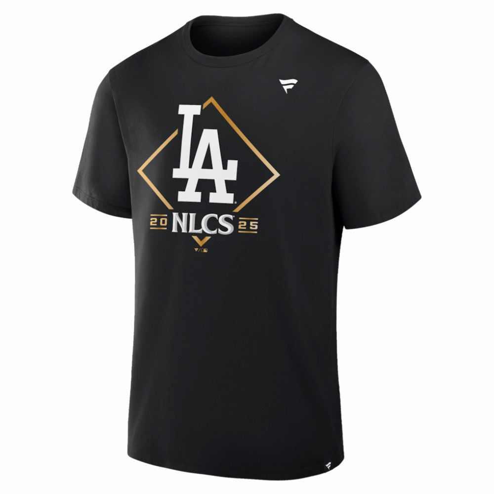 Black Los Angeles Dodgers Fanatics 2025 National League Division Series Champions Locker Room T-Shirt