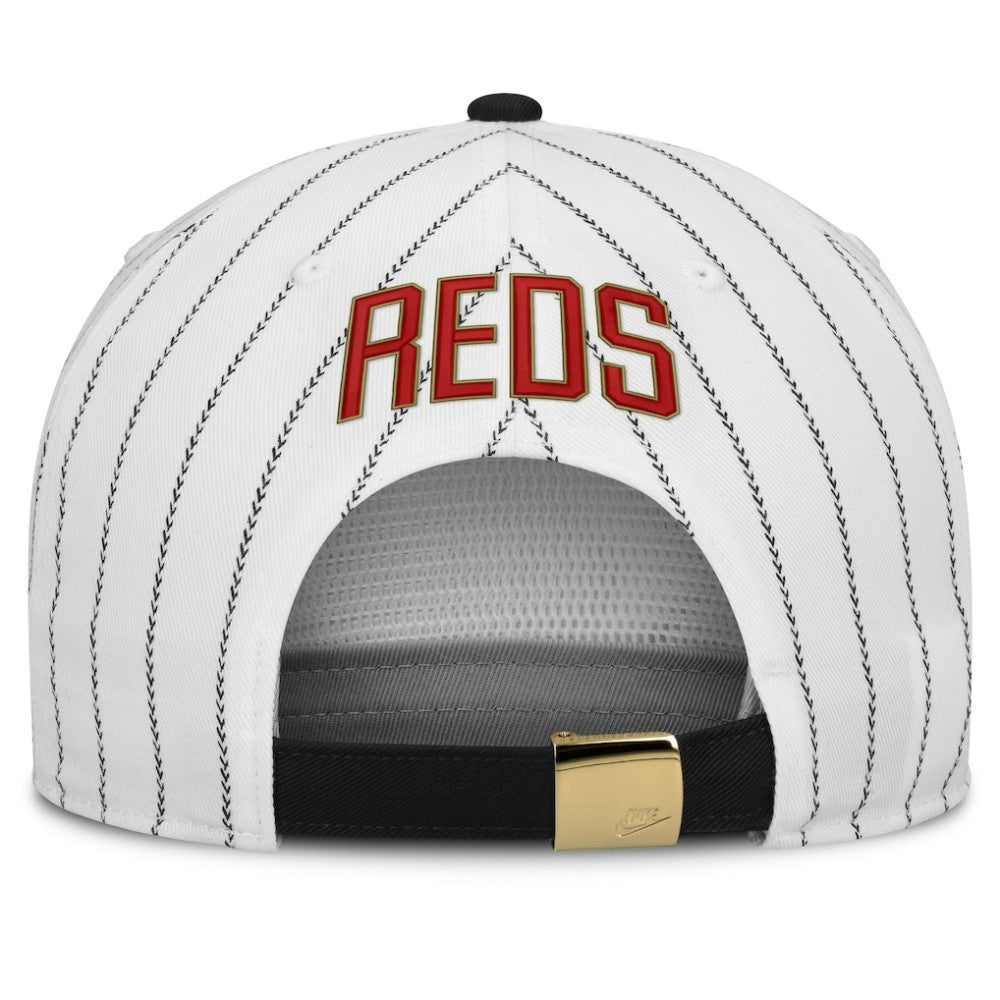White/Black Cincinnati Reds Nike Cooperstown Collection Pro Adjustable Hat