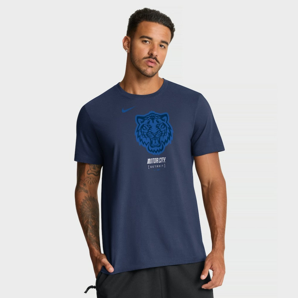 Navy Detroit Tigers Nike City Connect Wordmark T-Shirt