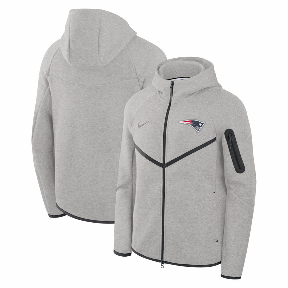 Tech Fleece Raglan Full-Zip Windrunner Hoodie - New England Patriots Hoodies