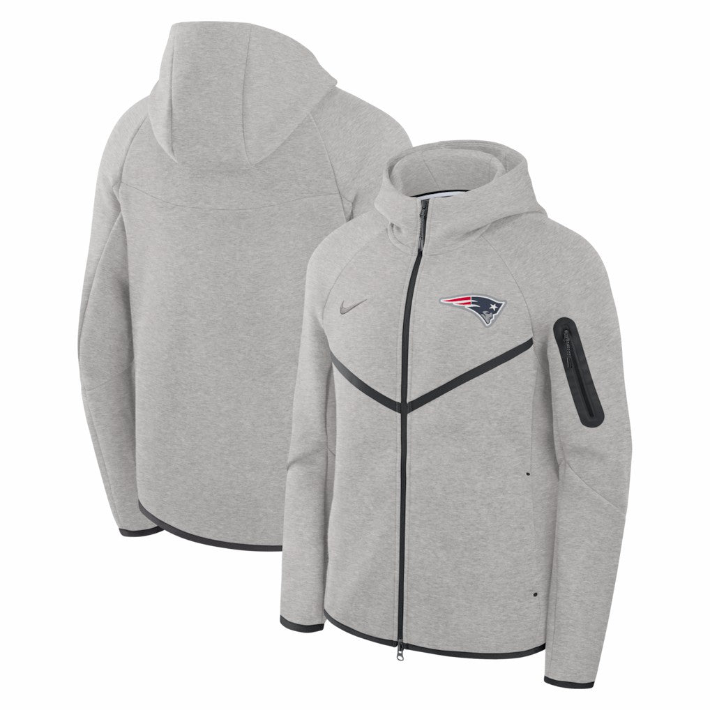 Tech Fleece Raglan Full-Zip Windrunner Hoodie - New England Patriots Hoodies