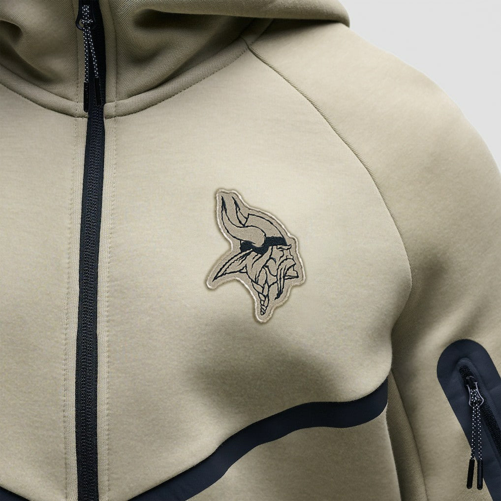 Tech Fleece Raglan Full-Zip Windrunner Hoodie - Minnesota Vikings Hoodies