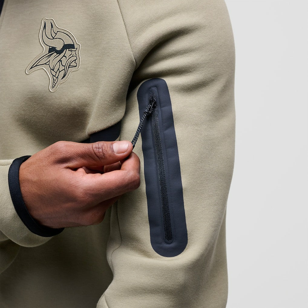 Tech Fleece Raglan Full-Zip Windrunner Hoodie - Minnesota Vikings Hoodies