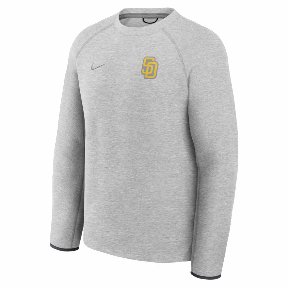Heather Gray San Diego Padres Nike Tech Fleece Raglan Sweatshirt