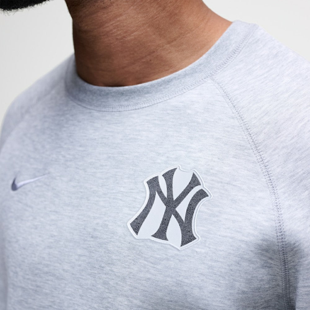 Heather Charcoal New York Yankees Nike Tech Fleece Raglan Sweatshirt