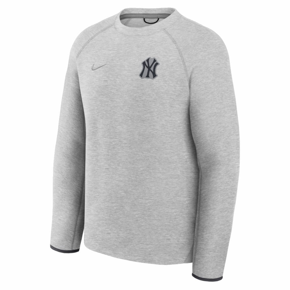 Heather Charcoal New York Yankees Nike Tech Fleece Raglan Sweatshirt