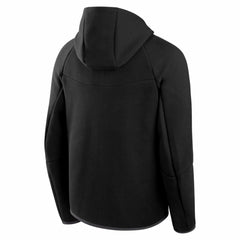 Black Chicago Cubs Nike Tech Fleece Raglan Full-Zip Windrunner Hoodie