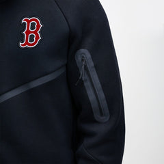 Black Boston Red Sox Nike Tech Fleece Raglan Full-Zip Windrunner Hoodie
