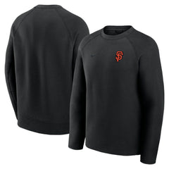 Black San Francisco Giants Nike Tech Fleece Raglan Sweatshirt