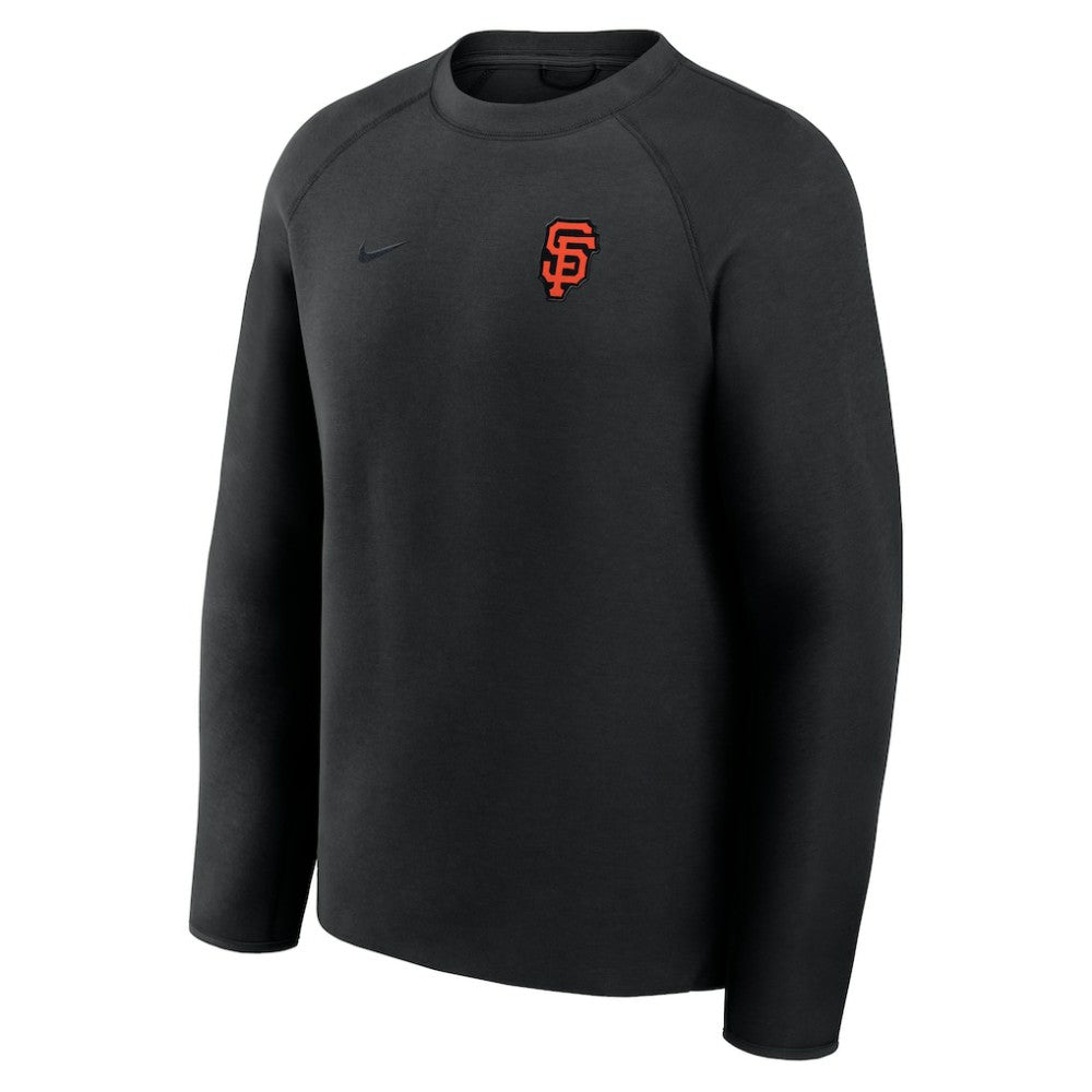 Black San Francisco Giants Nike Tech Fleece Raglan Sweatshirt