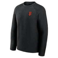 Black San Francisco Giants Nike Tech Fleece Raglan Sweatshirt