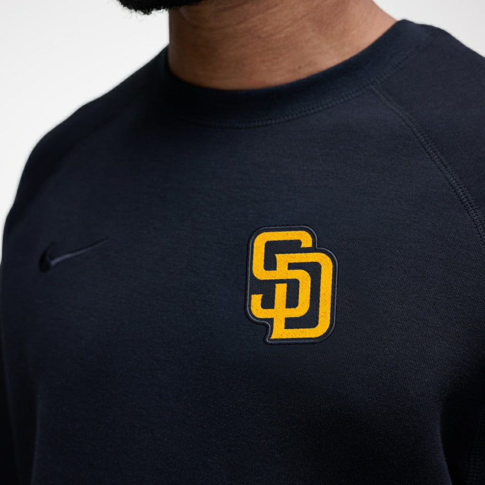 Black San Diego Padres Nike Tech Fleece Raglan Sweatshirt