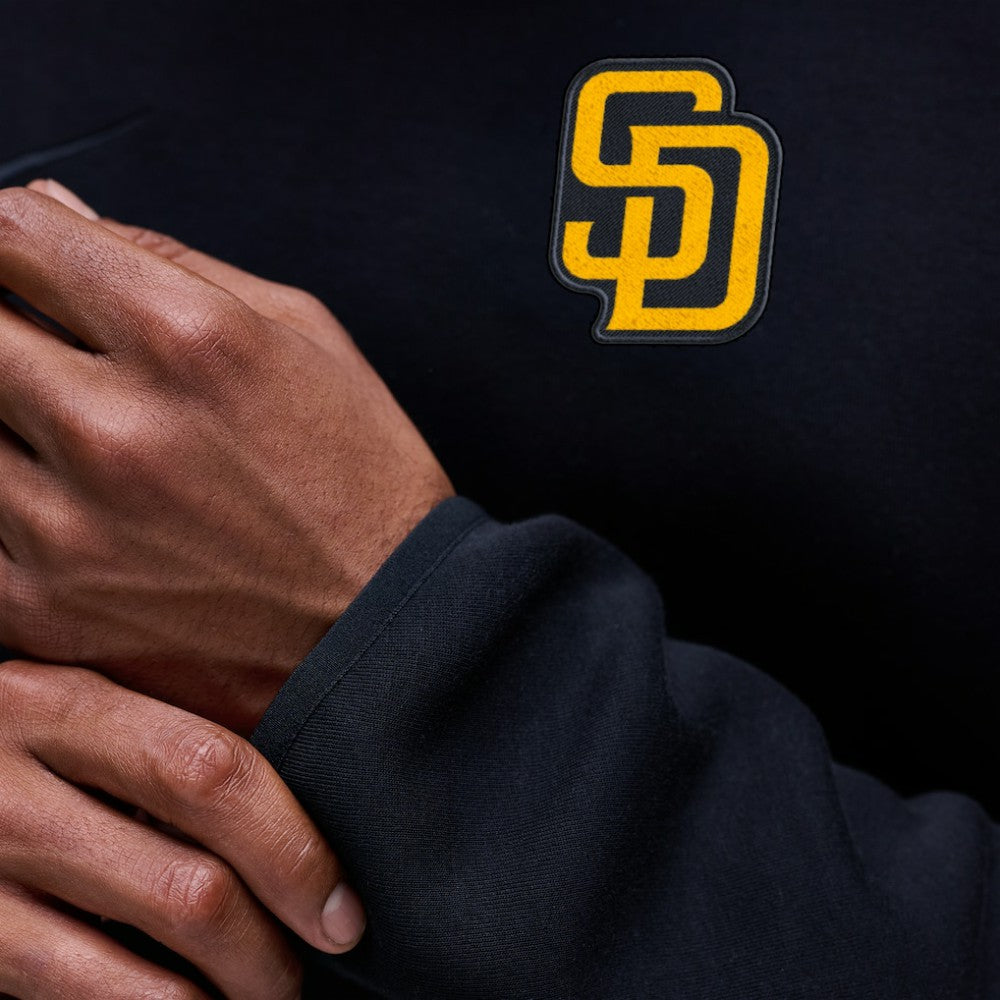 Black San Diego Padres Nike Tech Fleece Raglan Sweatshirt