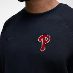 Black Philadelphia Phillies Nike Tech Fleece Raglan Sweatshirt