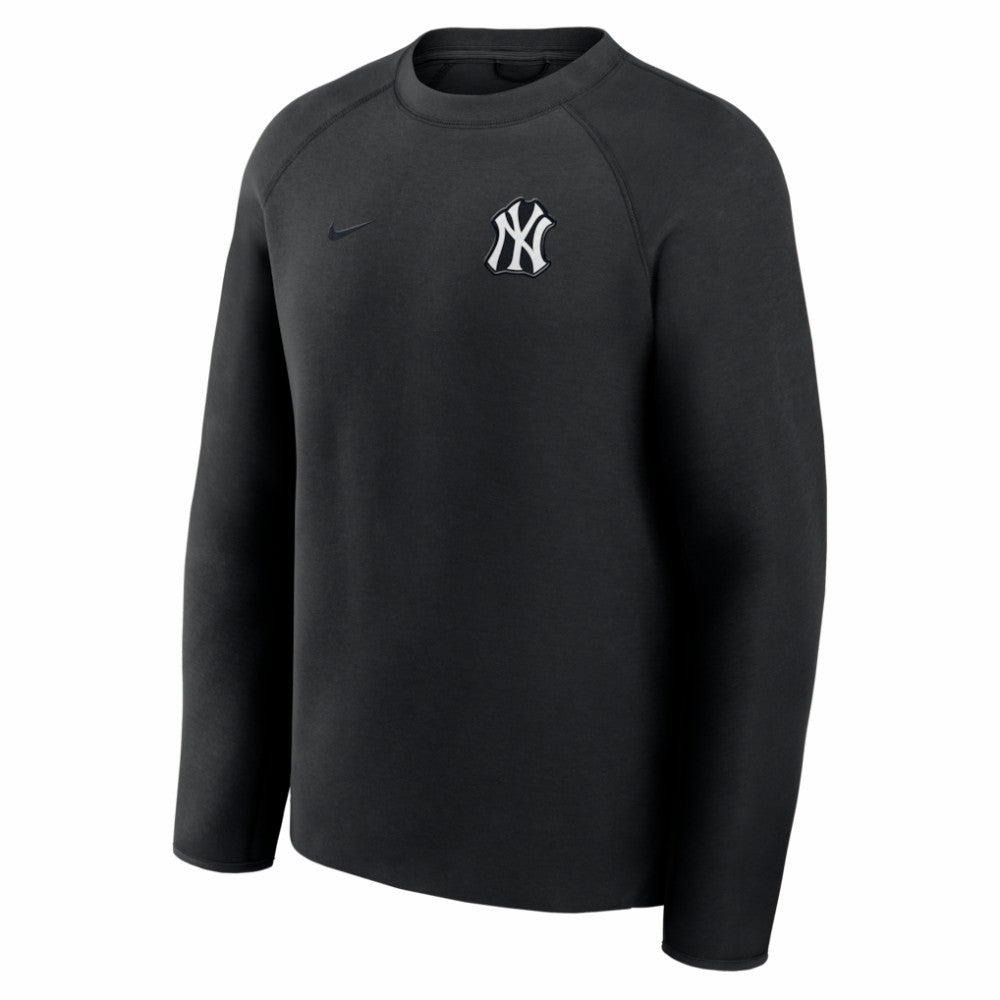 Black New York Yankees Nike Tech Fleece Raglan Sweatshirt