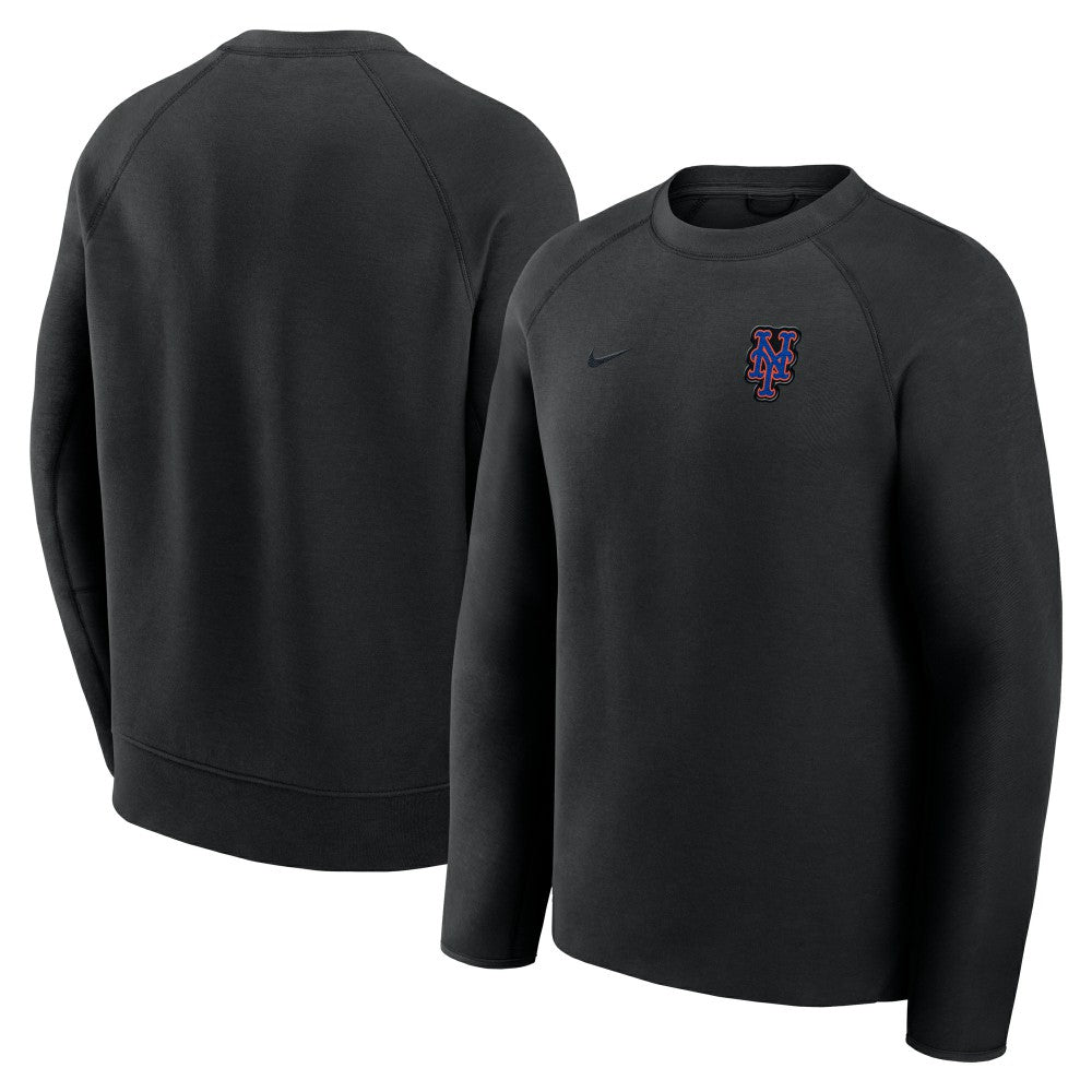 Black New York Mets Nike Tech Fleece Raglan Sweatshirt