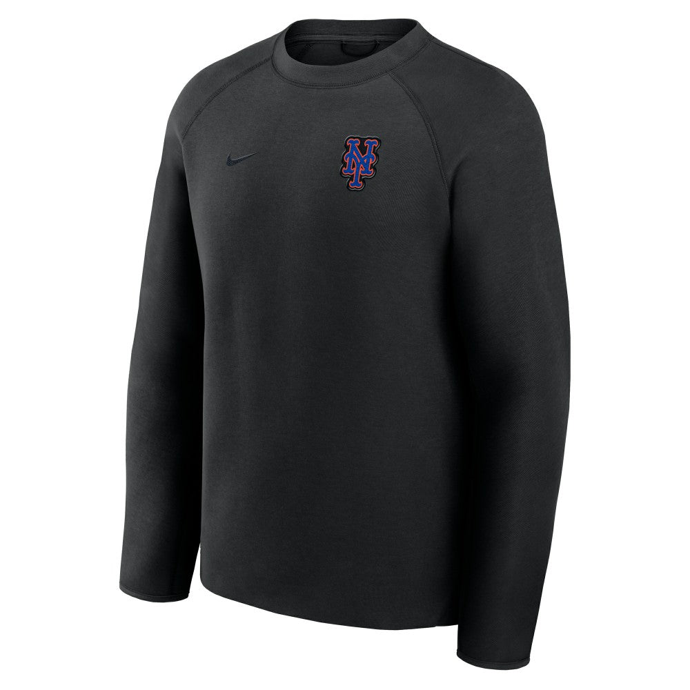 Black New York Mets Nike Tech Fleece Raglan Sweatshirt