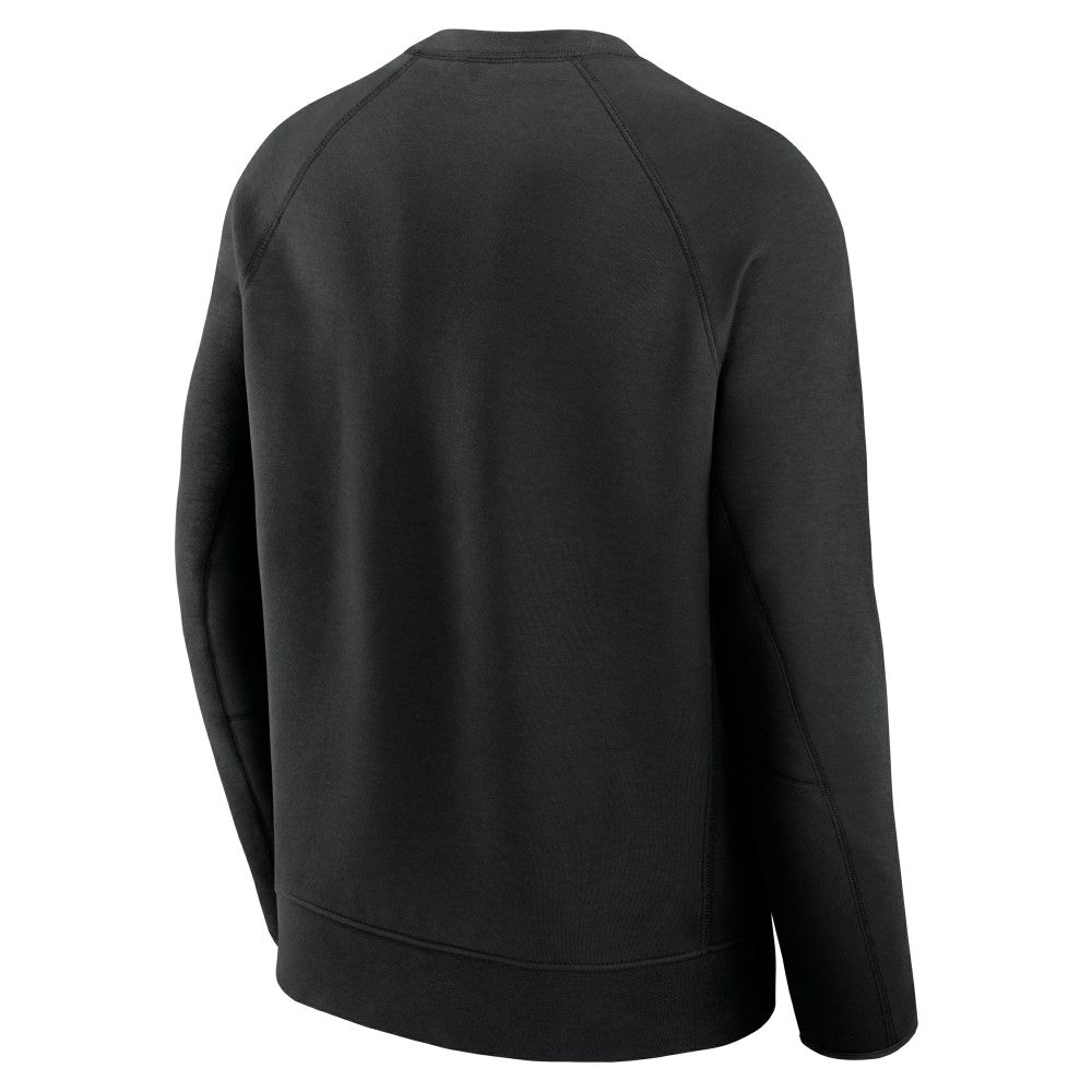 Black New York Mets Nike Tech Fleece Raglan Sweatshirt