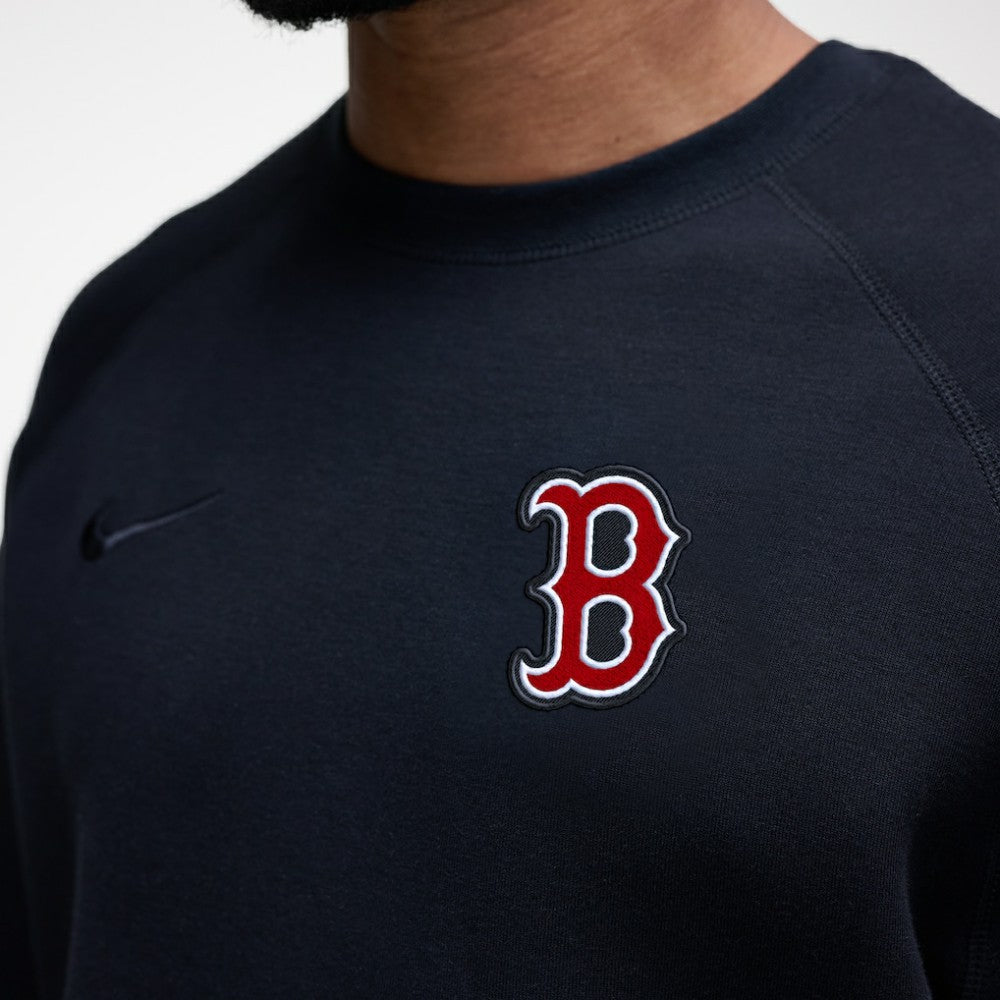 Black Boston Red Sox Nike Tech Fleece Raglan Sweatshirt