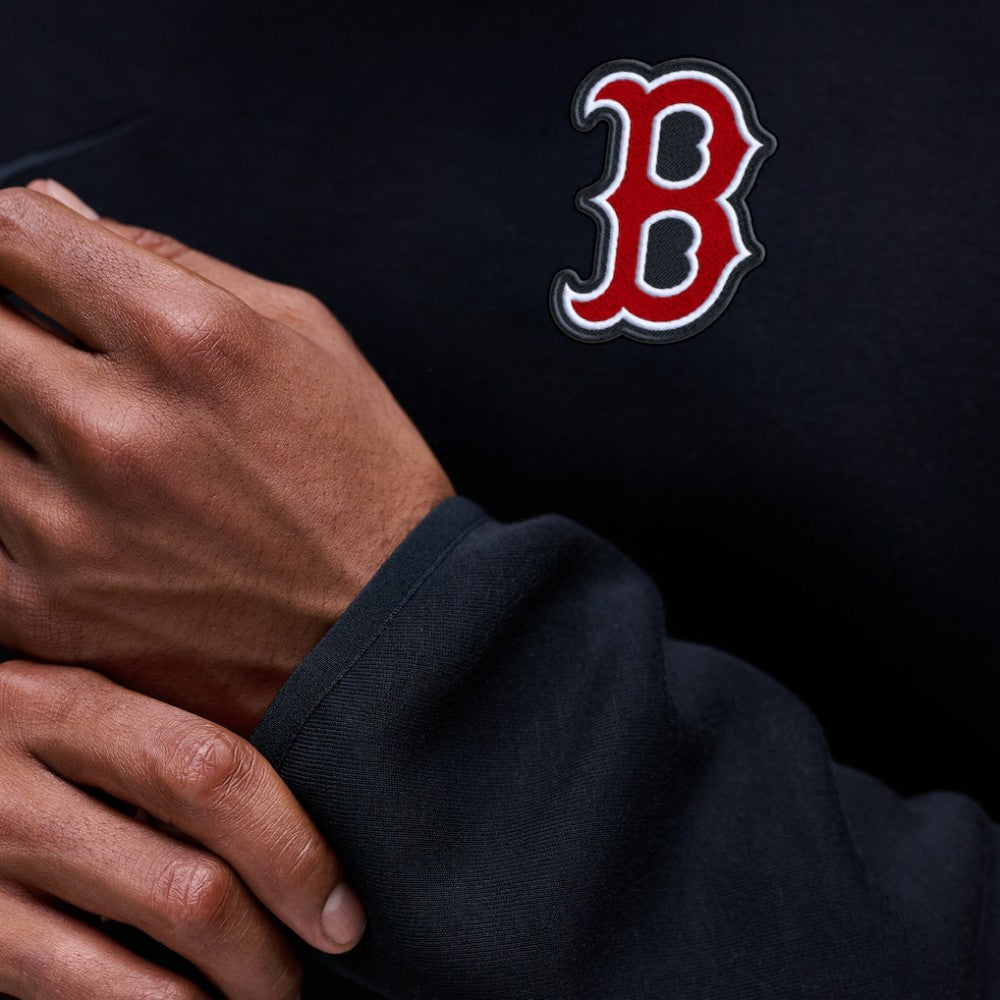 Black Boston Red Sox Nike Tech Fleece Raglan Sweatshirt