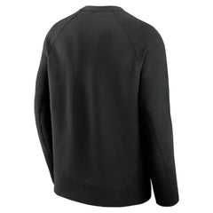 Black Atlanta Braves Nike Tech Fleece Raglan Sweatshirt