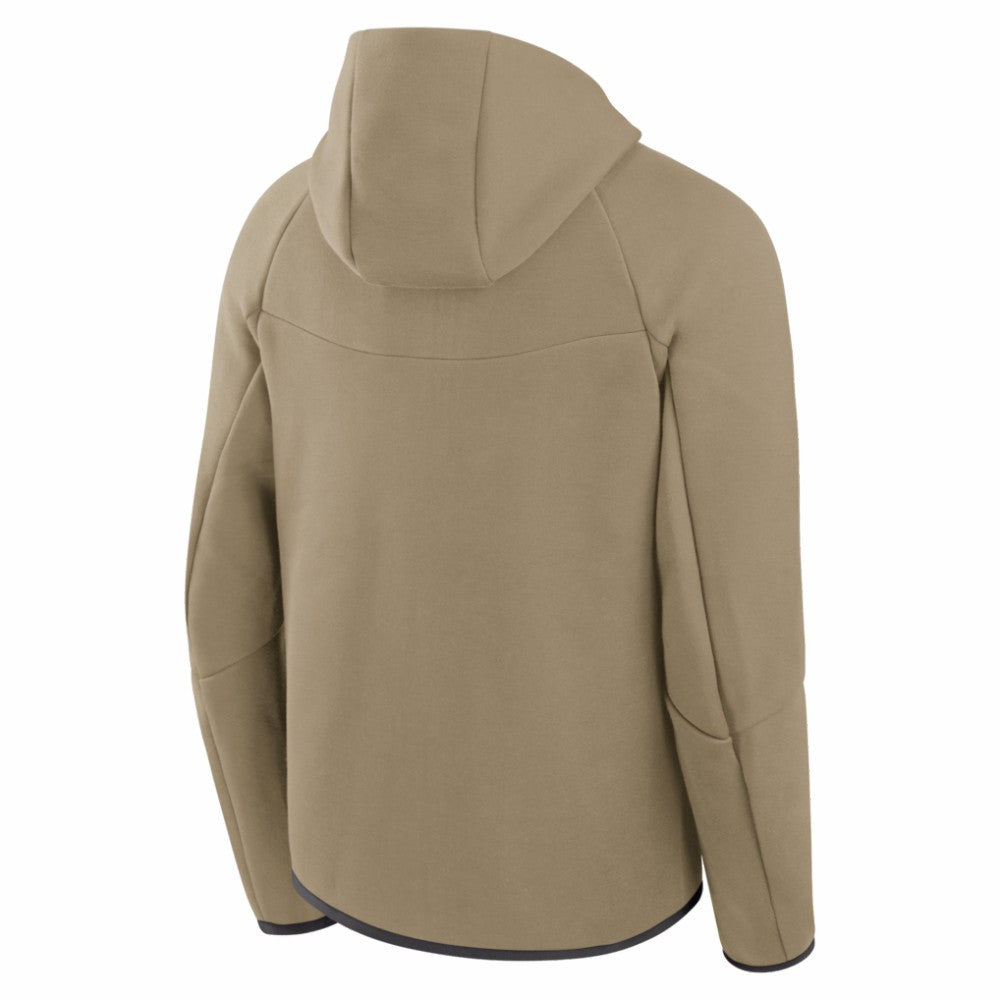 Tan Chicago Cubs Nike Tech Fleece Raglan Full-Zip Windrunner Hoodie