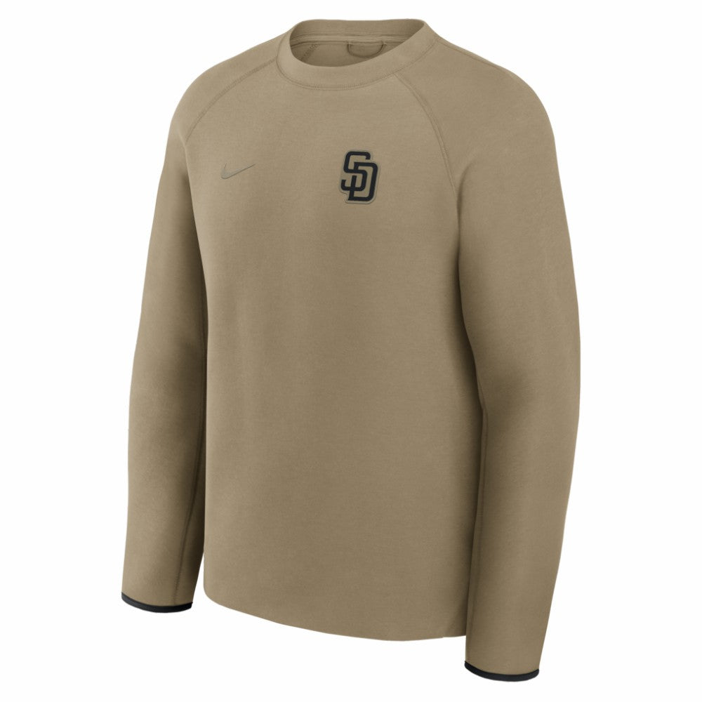 Olive San Diego Padres Nike Tech Fleece Raglan Sweatshirt