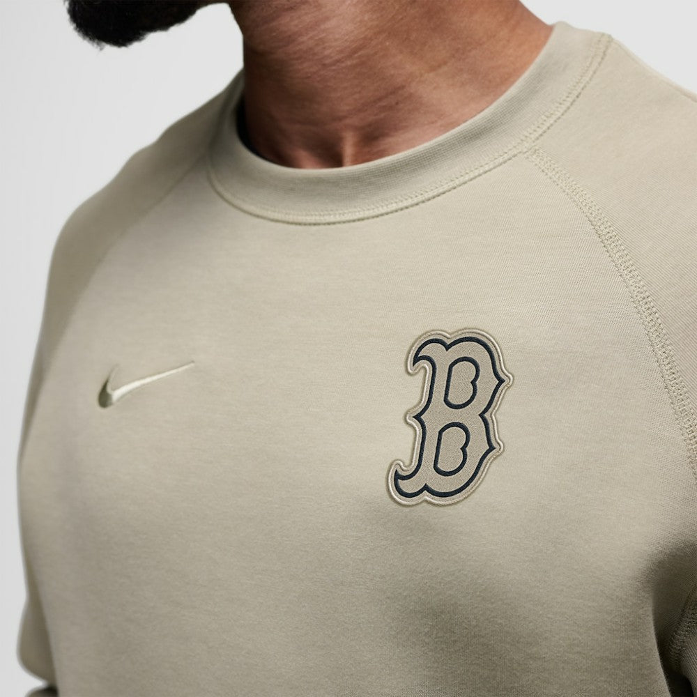 Olive Boston Red Sox Nike Tech Fleece Raglan Sweatshirt