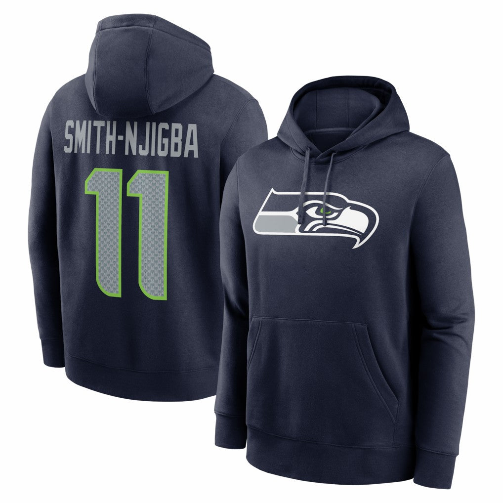 Jaxon Smith-Njigba  Name & Number Fleece Hoodie - Seattle Seahawks Hoodies