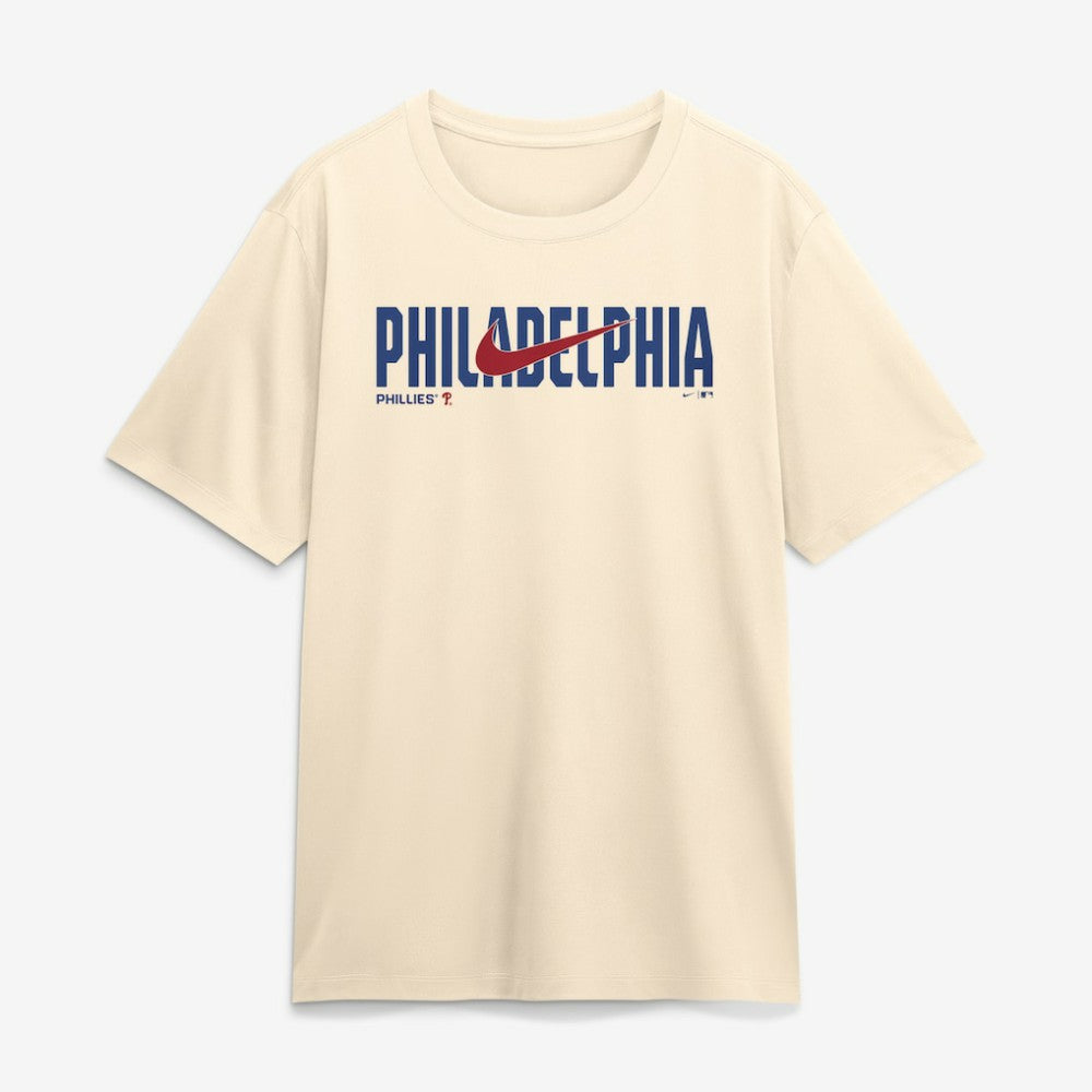 Cream Philadelphia Phillies Nike Swoosh Legend Dri-FIT T-Shirt