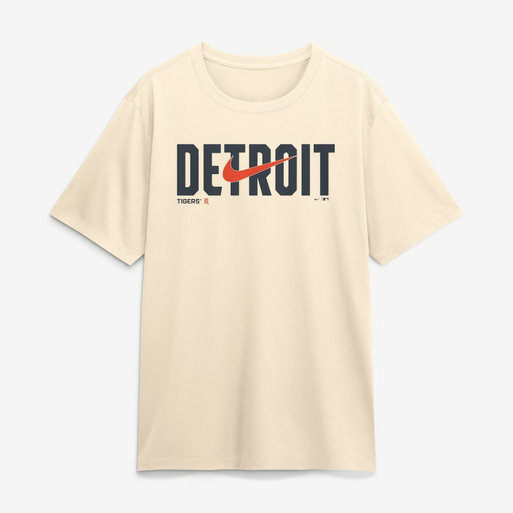 Cream Detroit Tigers Nike Swoosh Legend Dri-FIT T-Shirt