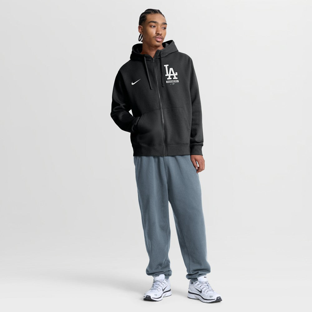 Black Los Angeles Dodgers Nike Primetime Lockup Full-Zip Hoodie
