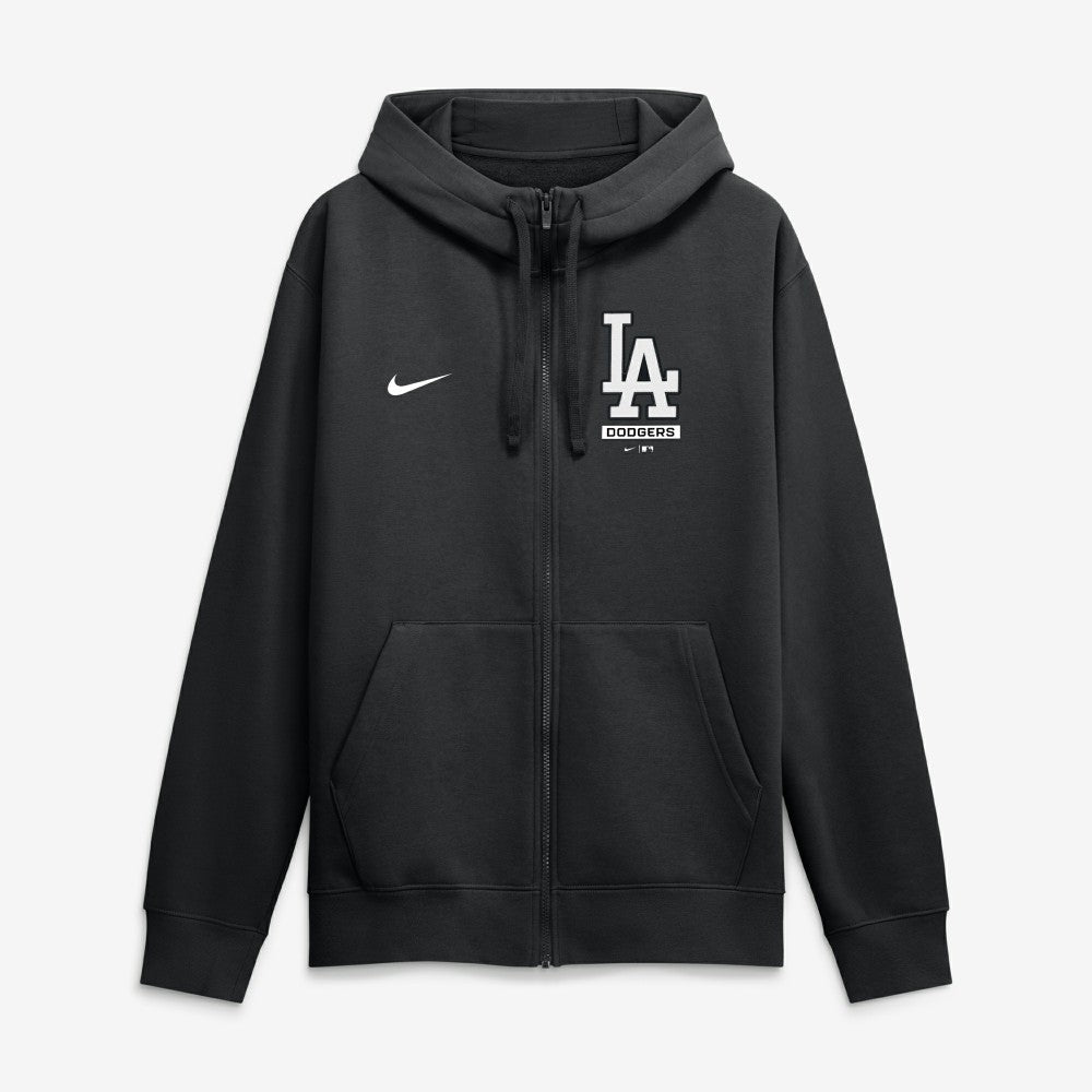 Black Los Angeles Dodgers Nike Primetime Lockup Full-Zip Hoodie