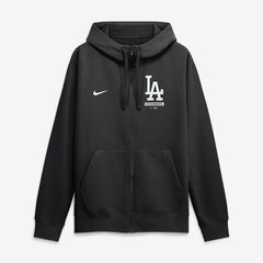 Black Los Angeles Dodgers Nike Primetime Lockup Full-Zip Hoodie