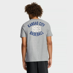 Heather Gray Kansas City Royals Nike Cooperstown 2-Hit T-Shirt