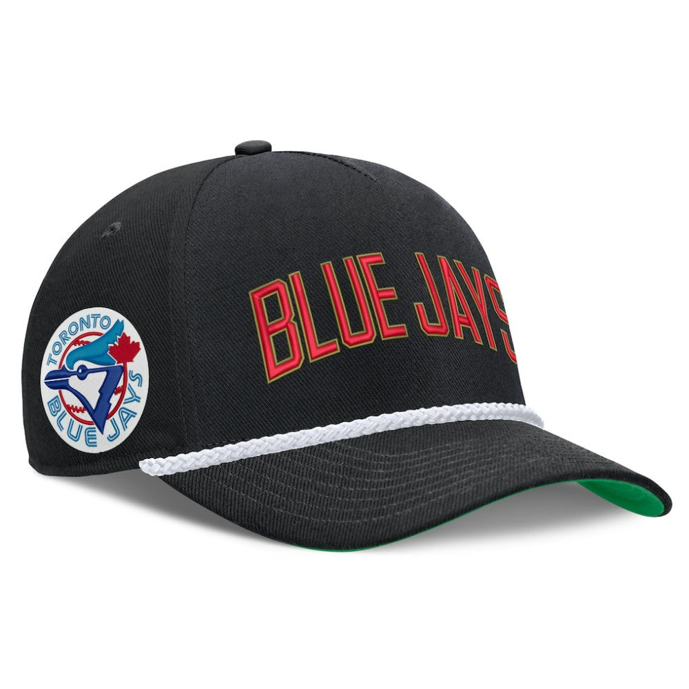 Black Toronto Blue Jays Nike Cooperstown Collection Rise Adjustable Hat
