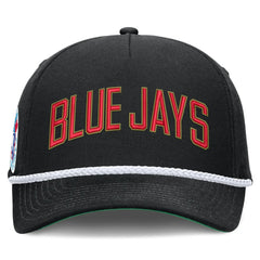 Black Toronto Blue Jays Nike Cooperstown Collection Rise Adjustable Hat