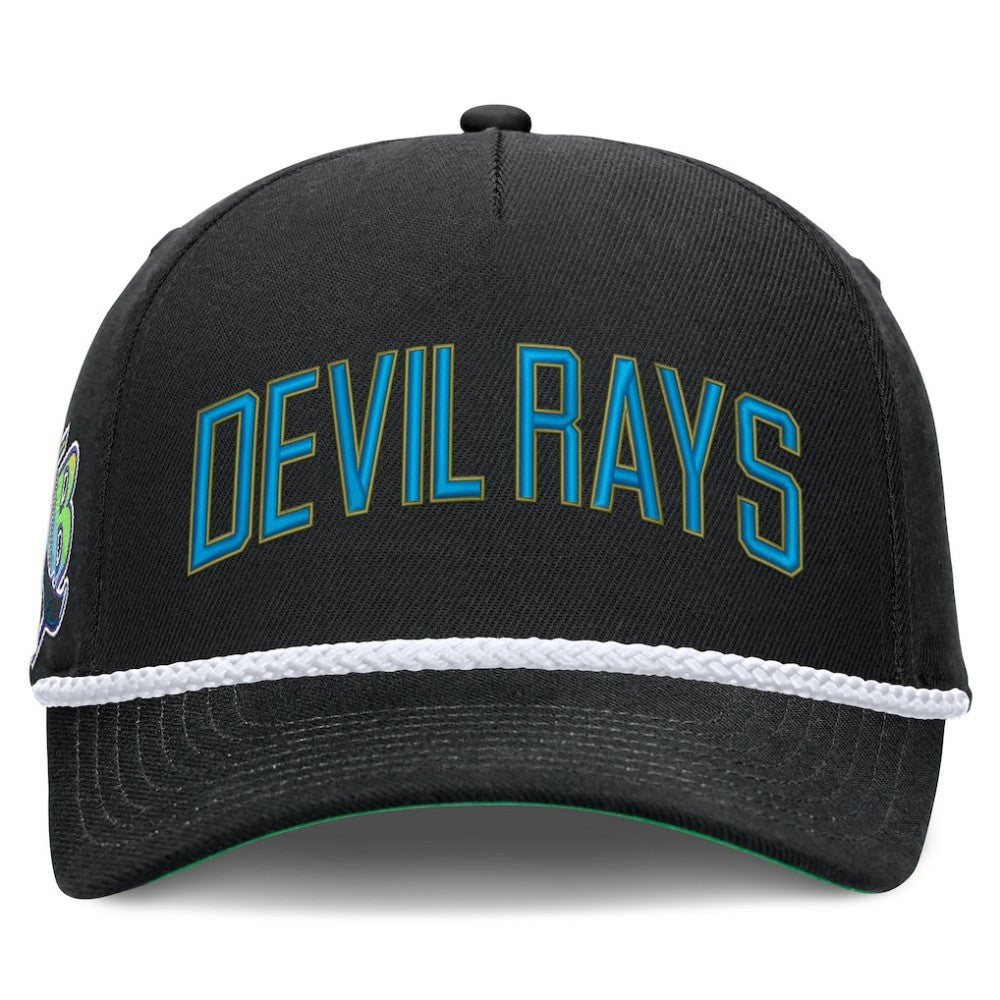 Black Tampa Bay Rays Nike Cooperstown Collection Rise Adjustable Hat