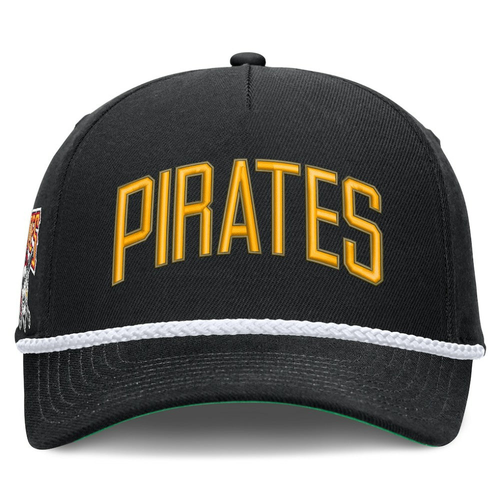 Black Pittsburgh Pirates Nike Cooperstown Collection Rise Adjustable Hat